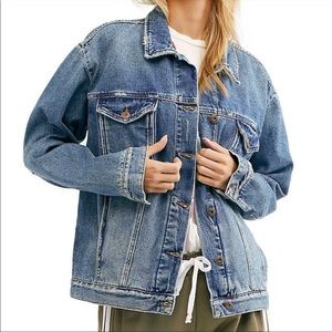 Free People oversize denim jacket